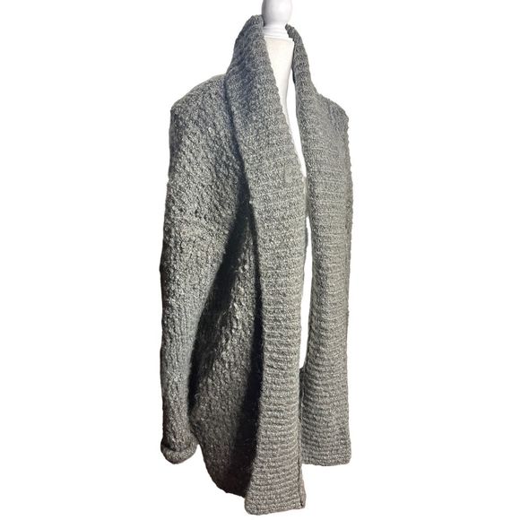 IRO Juvani Oversized Mohair Wool Chunky Sweater Cardigan Green Sz Medium Women's - Picture 4 of 9